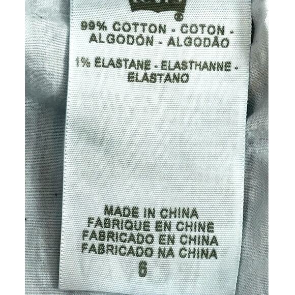 Levi's 515 Bermuda Shorts Women's Size 6 Midrise Cuffed Rolled Hem - Picture 6 of 10